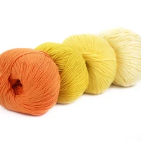 2 skeins hand knitting baby cotton yarn hot selling 50g hand crochet polyamide cotton yarn