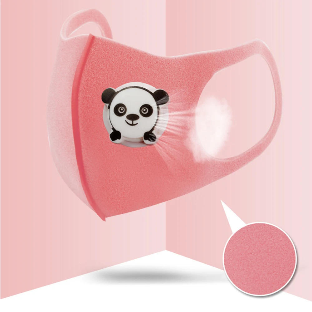 Детская мультяшная маска от пыли для лица с дыхательным клапаном дышащая