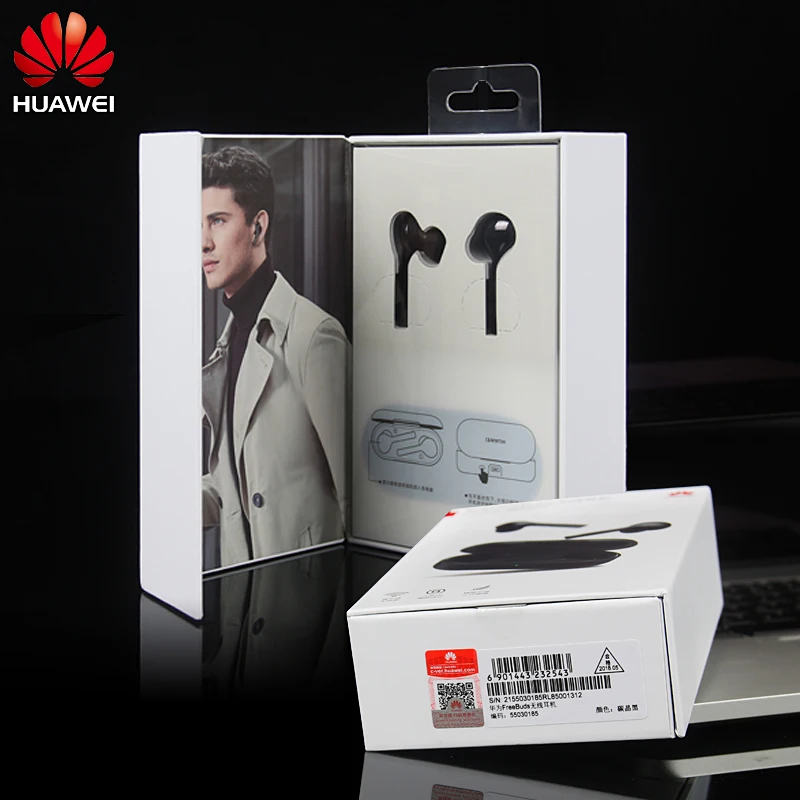 Новинка 2018 оригинальные беспроводные Bluetooth наушники HUAWEI FreeBuds с микрофоном