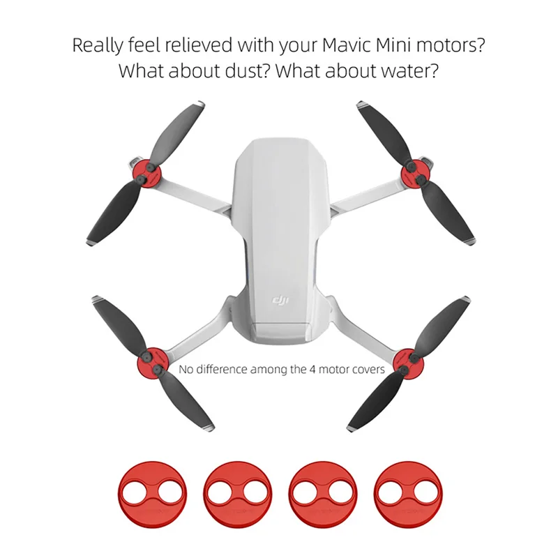 4 шт. крышка двигателя металлическая для DJI Mavic Mini Drone Пыленепроницаемая защита