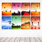 Минималистичная Настенная картина Disney, Постер и печать на холсте Звездные войны, Пробуждение силы, абстрактная картина для гостиной, украшение для дома