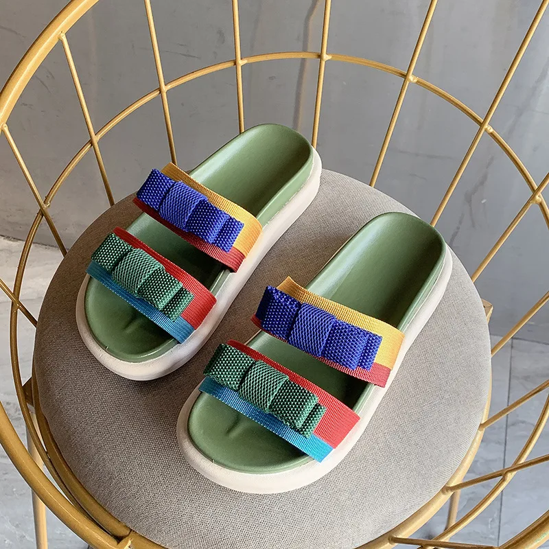 Fujin 2020 летние шлепанцы Женские повседневные массажные прочные Вьетнамки Пляжные