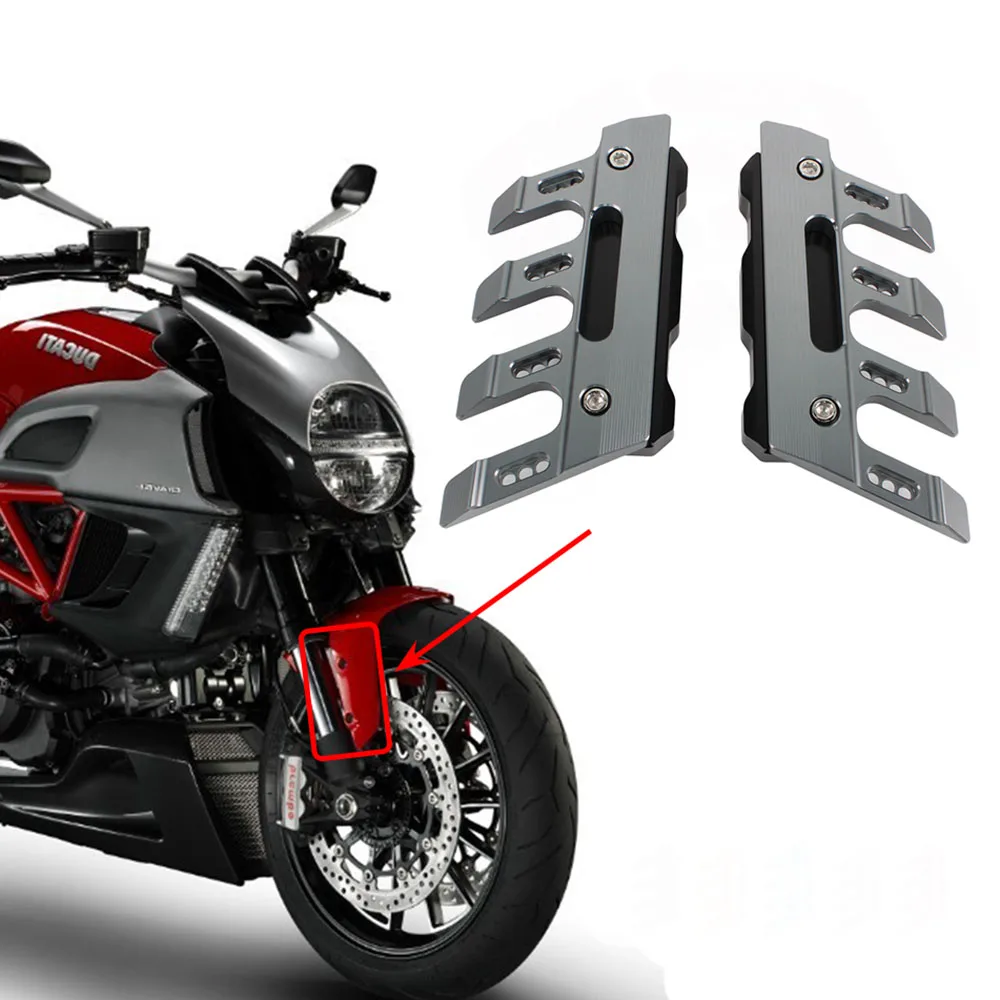 

For Ducati DIAVEL XDiavel Cardon Motorcycle CNC Aluminum Mudguard Side Protection Block Front Fender Slider Accessories