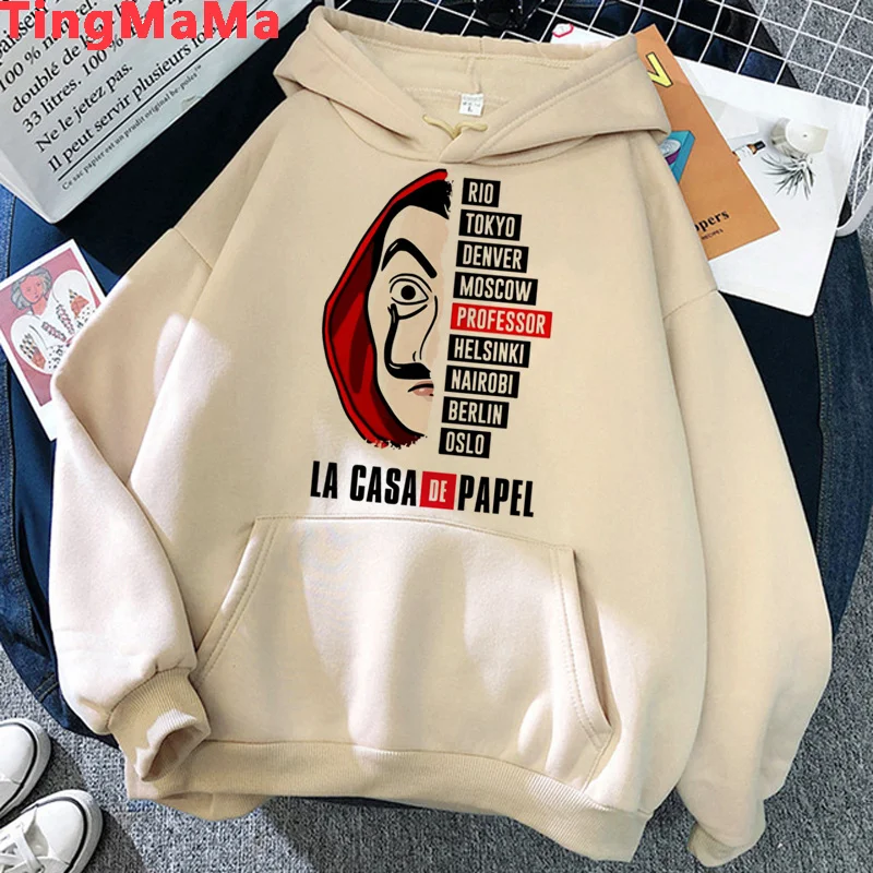 

Толстовка La Casa De Papel с изображением бумажного дома, толстовка с капюшоном Bella Hello Kitty, Мужская Уличная одежда с принтом ольччан, толстовка с ка...