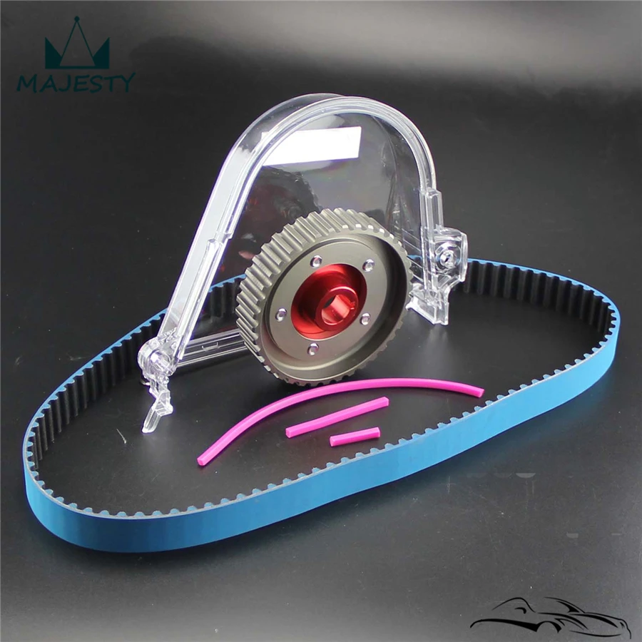 Прозрачная крышка шестерни + ремень ГРМ кулачковый шкив для H * onda C ivic D15 D16C 96 00|pulley