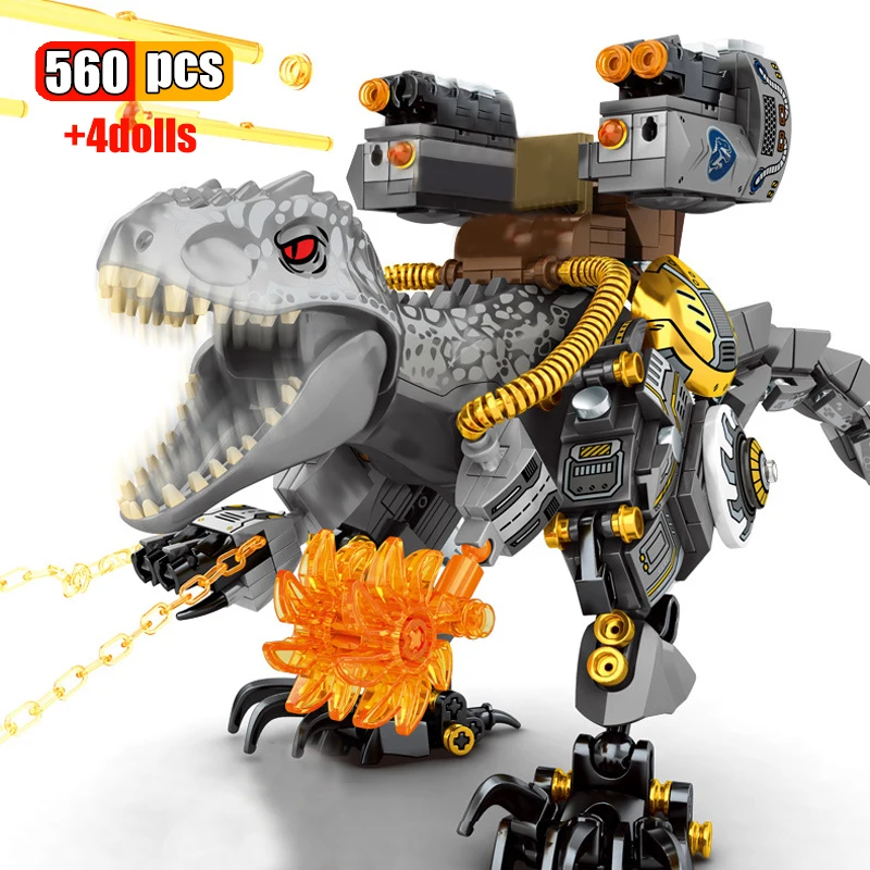 560 шт. &quotМир Юрского периода&quot серии динозавров перезагрузки тираннозавр рекс