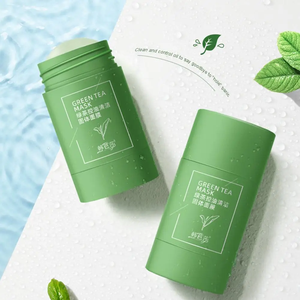 Зелёный чай Очищающая детокс-карандаш для лица глубокого очищения Маска масло