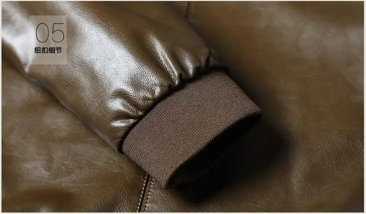 Куртка мужская из овечьей кожи модная деловая Повседневная Верхняя одежда