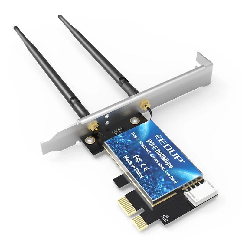EDUP 600 Мбит/с AC PCI -E WiFi беспроводная карта адаптер антенны BT4.0 для настольных ПК |