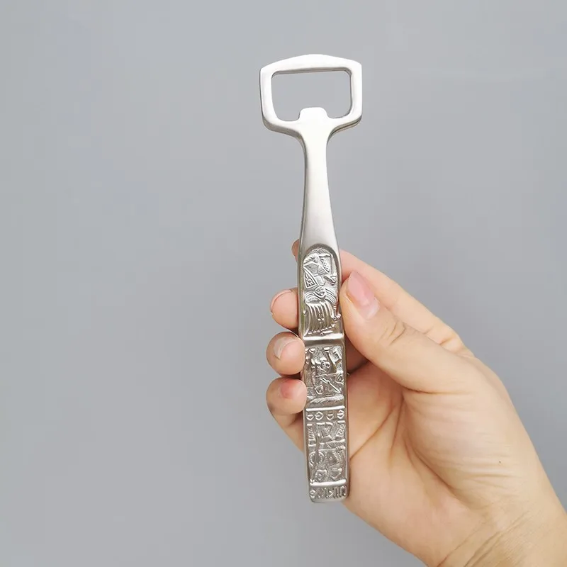 

304# stainless steel beer bottle opener Retro relief