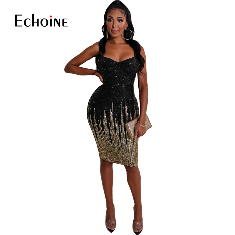 Сексуальные блестящие Клубные платья с блестками ecoine женское вечернее