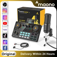 maono caster am200 s1 all in on microphone mixer kit sound card audio interface with condenser micearphone for phone pc youtube