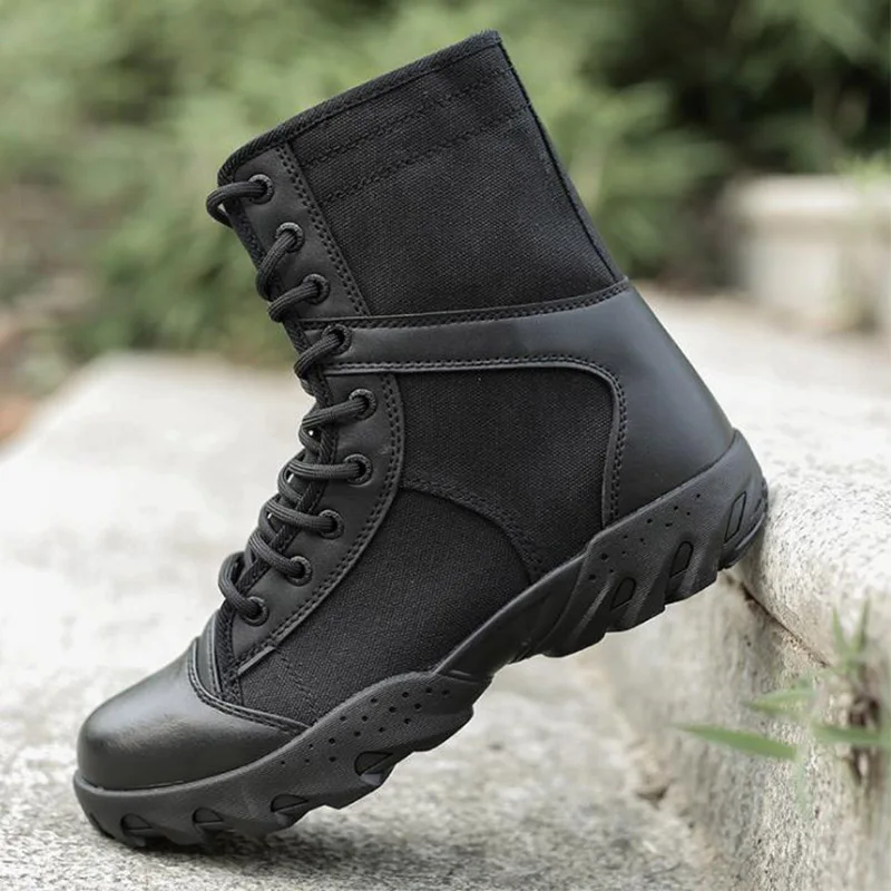 Уличные мужские военные тактические дышащие армейские ботинки высокие