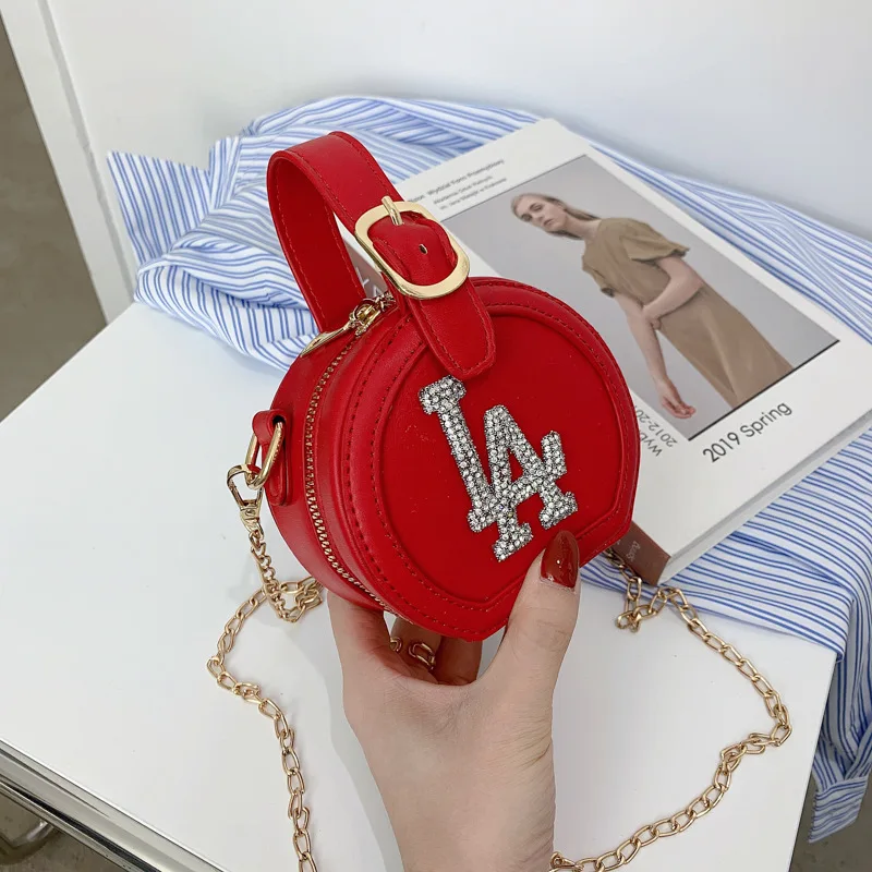 

womens hands small satchel women's 2021 spring new fashion sense round box with solid color pu shoulder messenger bag purses