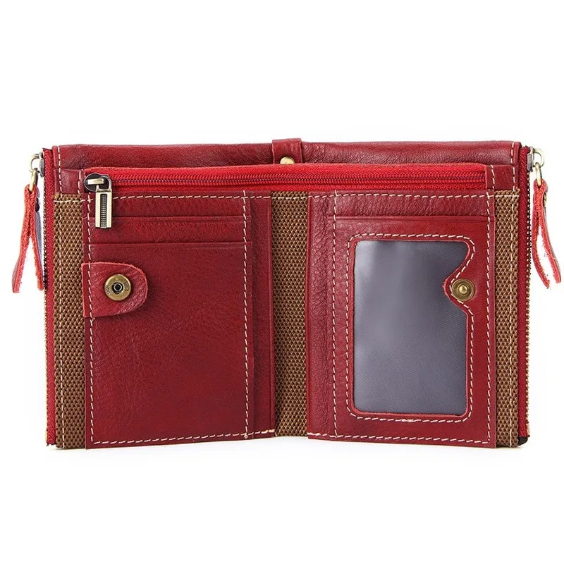 

Wallet dropshipping 2020 Ladies wallet short style fashion clutch wallet anti-RFID theft double zipper purse multifunctional