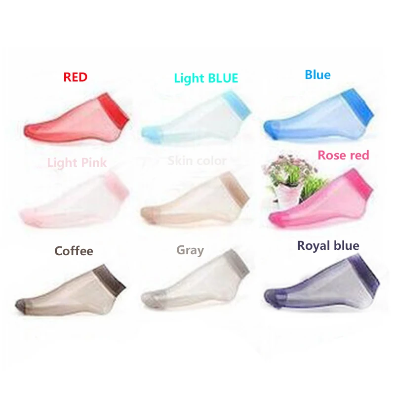 

Summer Harajuku Candy Color Women Socks Crystal Ankle Sock Sexy Ultra-thin Transparent Socks Ladies Breathable Short Stockings