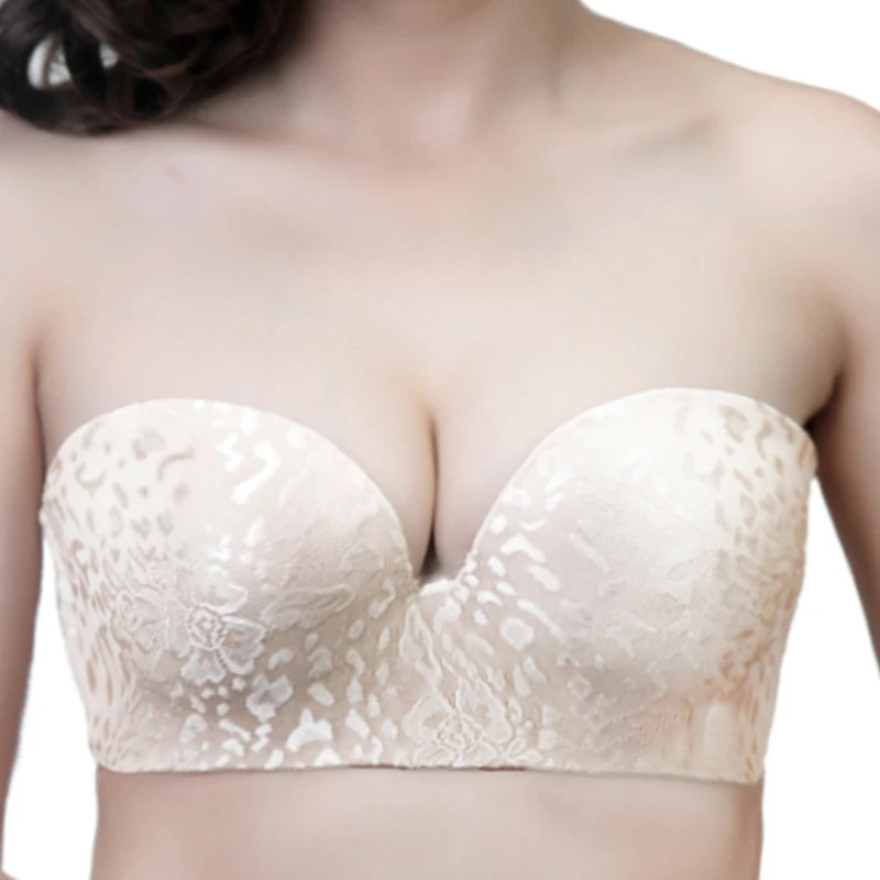 Бесшовные Для женщин 1/2 половина чашки на косточках Гладкий бесшовный