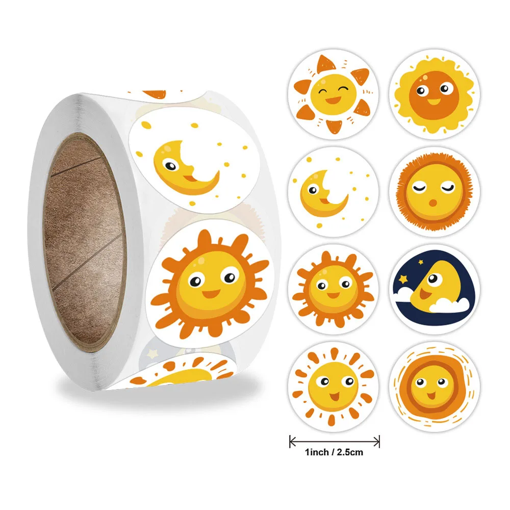 

Qiduo Pretty Wholesale custom smiley face roll thank you sticker teachers special decoration cartoon sticker stickers stationery