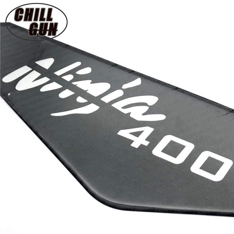 Мотоцикл 3D наклейка из углеродного волокна Логотип Танк Pad защита для Kawasaki Ninja 400