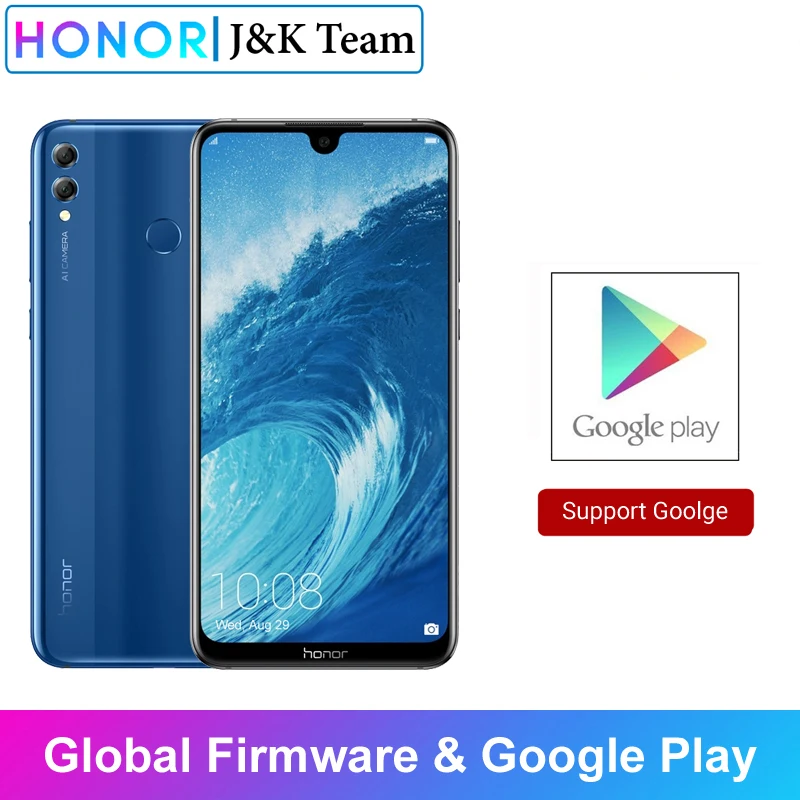 Honor 8X Max глобальная ПЗУ 7 12 дюймовый мобильный телефон 16 МП Двойная Задняя камера