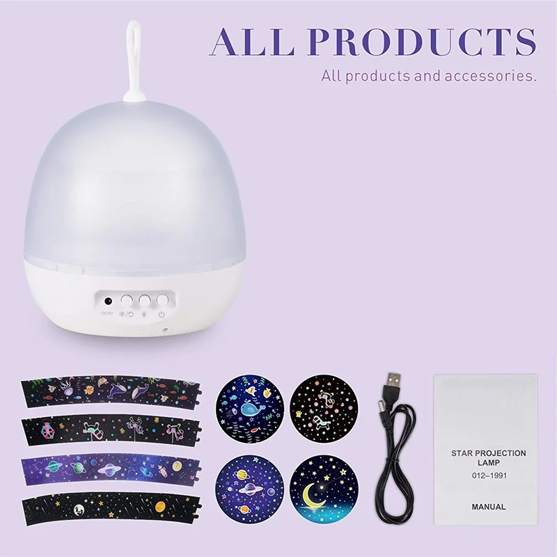 Проекционный Ночной светильник со сказочными звездами проекционная лампа для