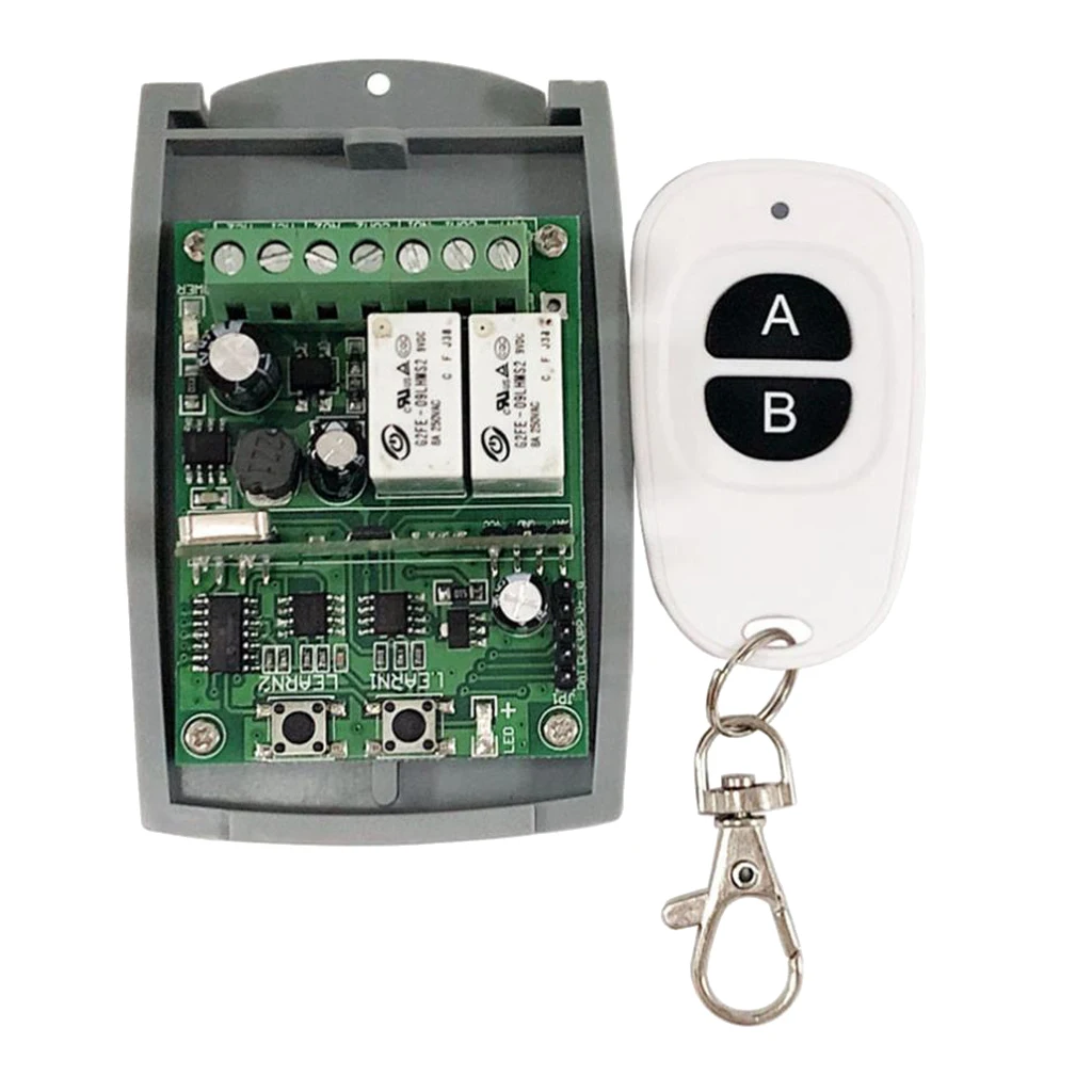 2 канальный релейный модуль беспроводной Радиочастотный переключатель приемник