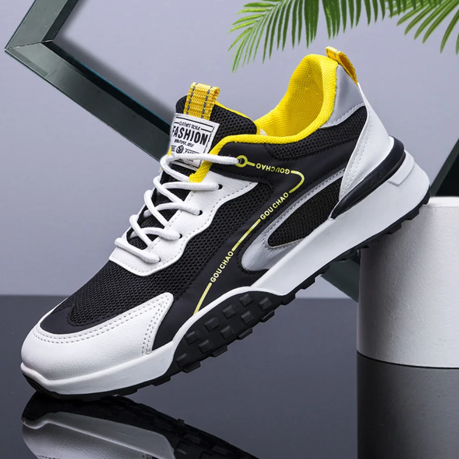 

New Men Mesh Sneakers Breathable Thick Sole Running Shoes For Men Sports Shoes Comfortable Zapatillas Hombre Tenis Masculino