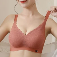 latex seamless bra women push up underwear cooling gathers shock proof pad female intimate fashion soft comfortable bralette