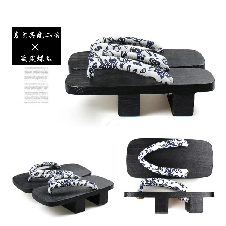 Шлепанцы для косплея мужчин сандалии на платформе традиционные в японском стиле