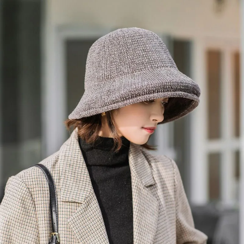 Женская вязаная шапка RUHAO ручной вязки в рыбацком стиле для осени и зимы 2019 |