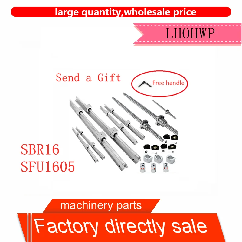 Горячая Распродажа SBR16 линейная направляющая рельса и 12 слайдеров SBR16UU/16LUU 3