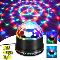 disco ball laser projector stage light rgb voice control rotating dj party lamp 220v eu plug led night light home bedroom decor