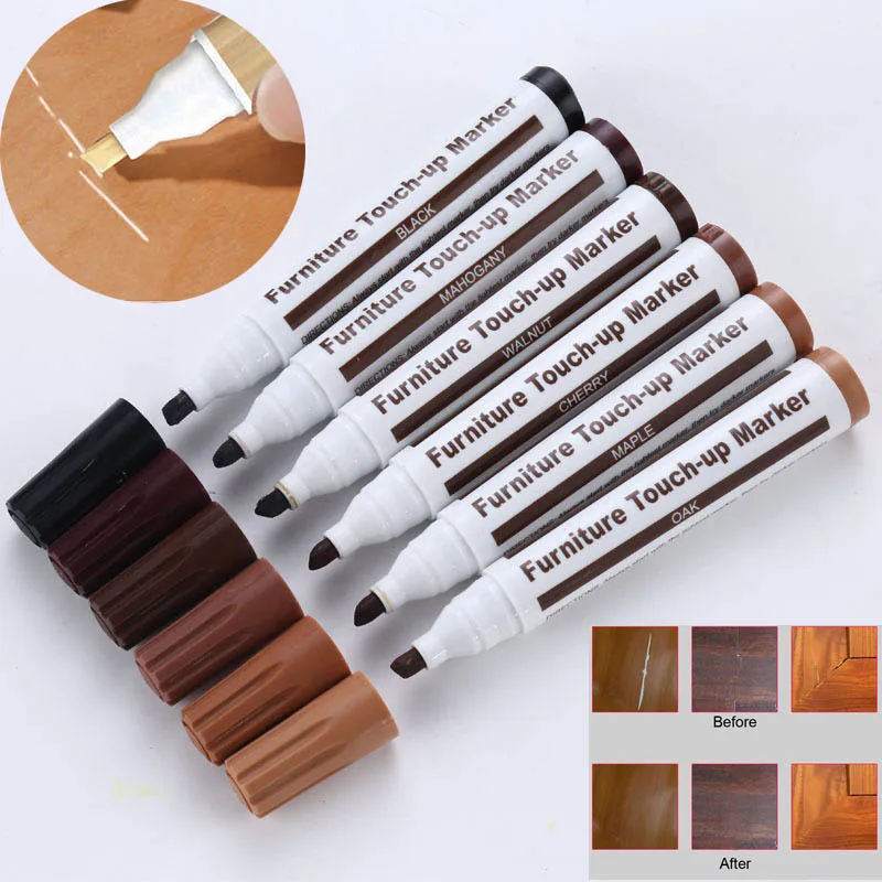 

Furniture Repair Pen Markers Scratch Filler Paint Remover For Wooden Cabinet Floor Tables Chairs Wood Polish Household Cleaning