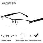 Очки ZENOTTIC мужские с полуоправой, прогрессивные оптические аксессуары для чтения, с защитой от сисветильник, фотохромные, для близорукости