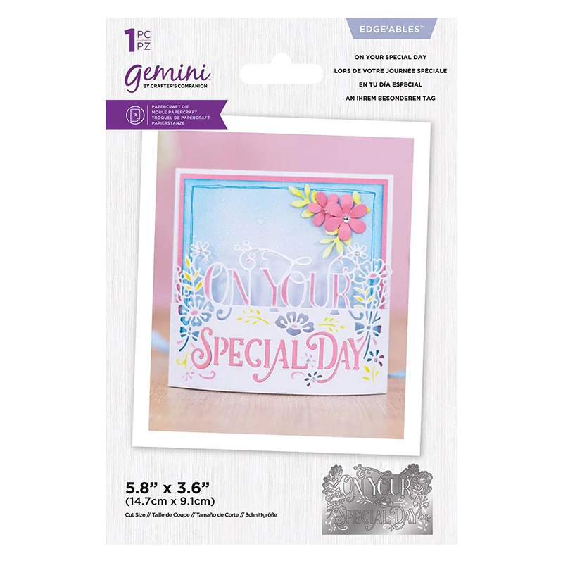 

ON YOUR SPECIAL DAY Letters Mold Metal Cutting Dies for Scrapbooking Stencil Knife Mould Blade Punch Model Craft Decor Template