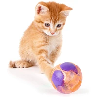 bite resistant elastic ball molar interactive ball pet chew toy amusement triple disc cat toys ball training amusement plate