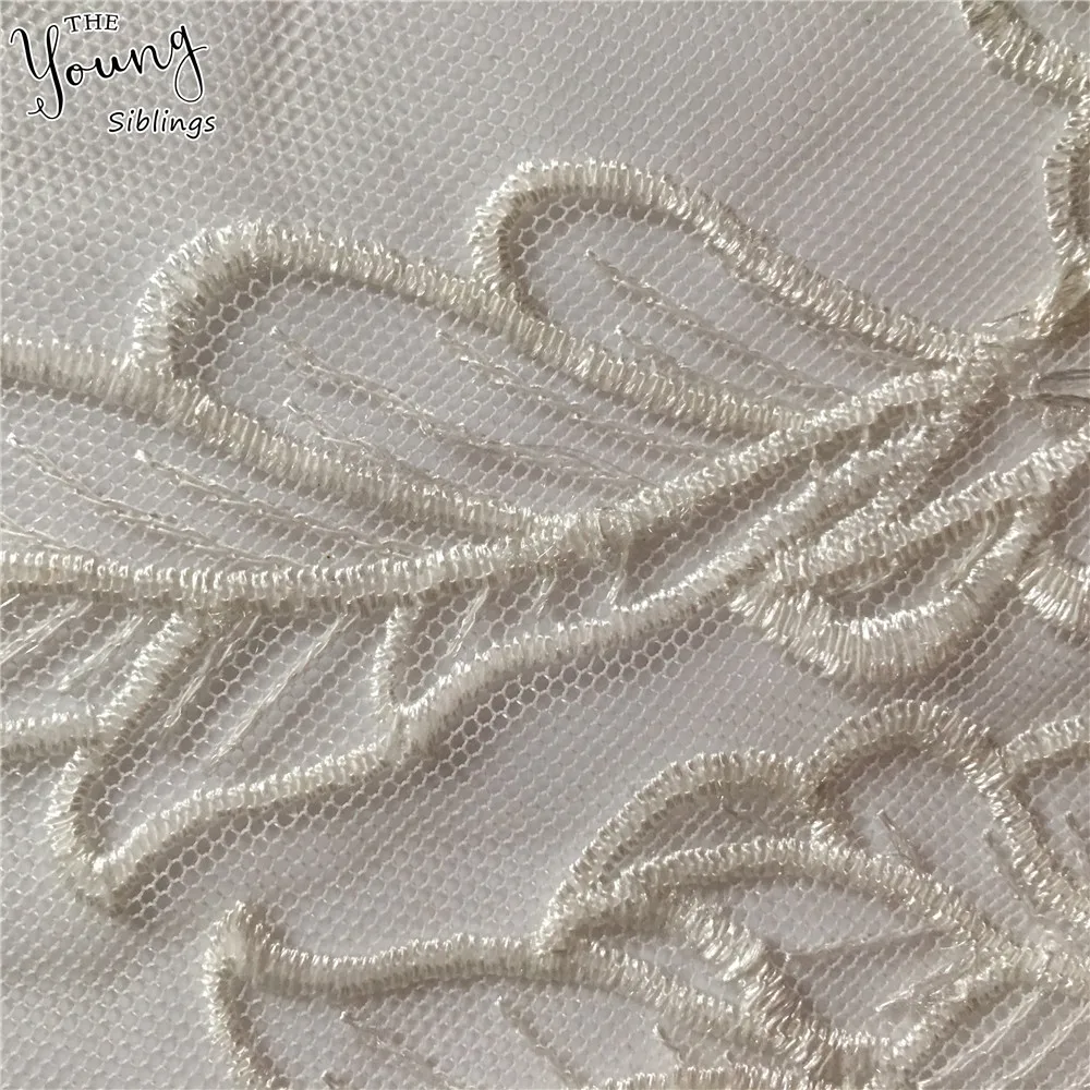 Белая органза кружева ткань вышивка декольте DIY тюль Воротник Аксессуары для