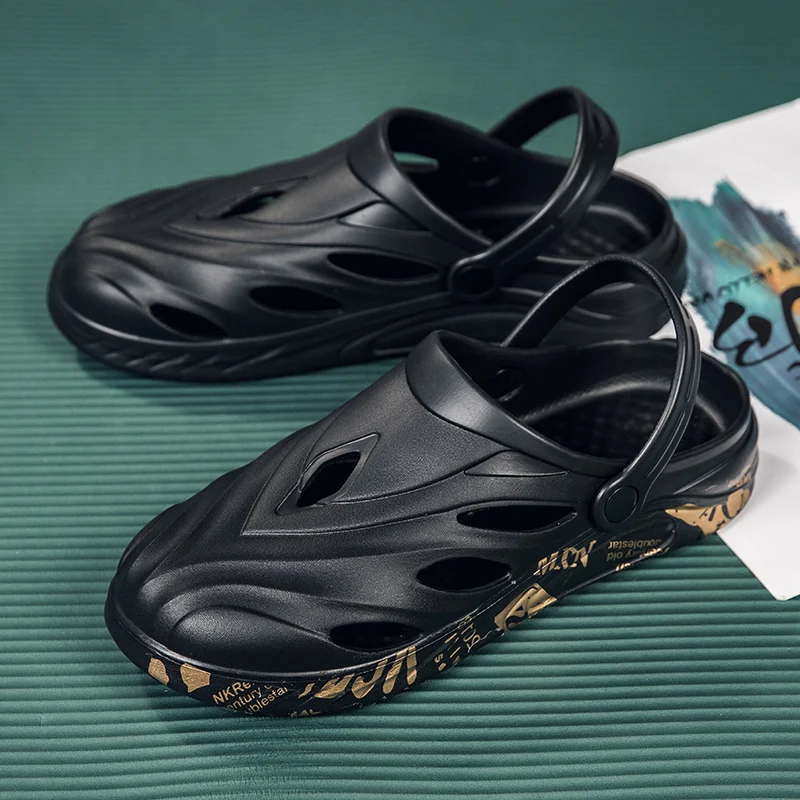 

Sandals For Sandal Men Breathable Beach Summer Shoes Fashion Garden Clog Aqua Shoes Trekking Wading Plus Size 40-47 zapatos