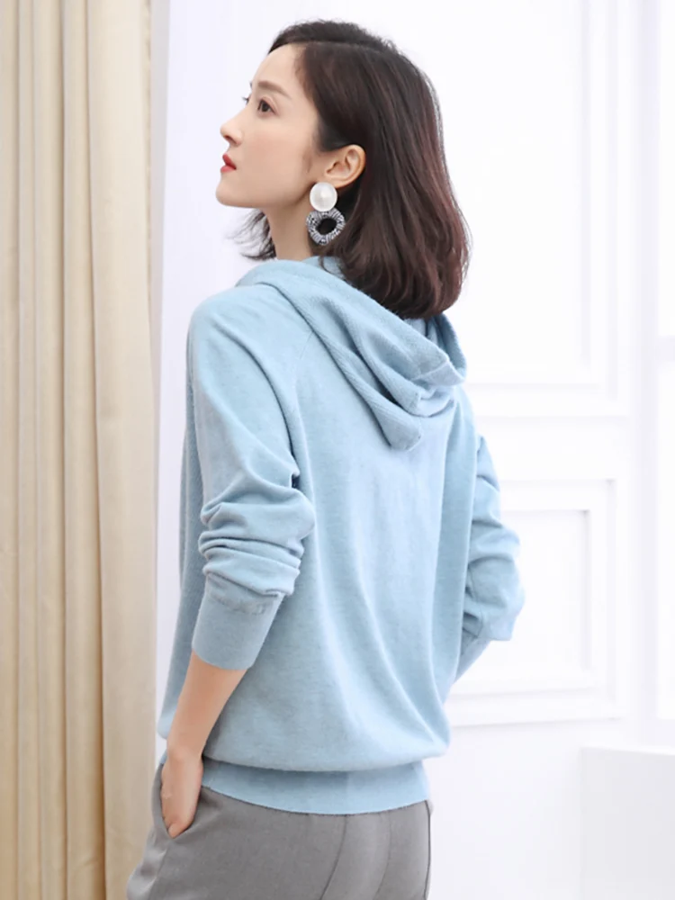 Корейские розовые толстовки женские вязаные свободные модные в стиле Харадзюку