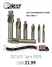 XCAN 1 шт. 4 Флейта HSS Цековка торцевой фрезы M3.2-M16.5 пилота долбежный инструмент фреза для дерева/металла сверления Зенковка