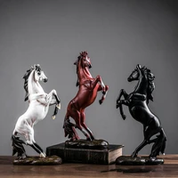 art animal figurines decor office home decoration desk accessories horse sculpture resin new year gifts horse statue morden