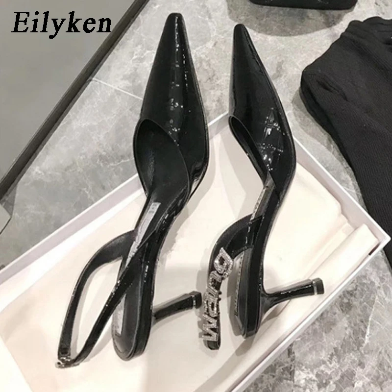Eilyken элегантное женское платье пикантные туфли с крокодиловым принтом дамские