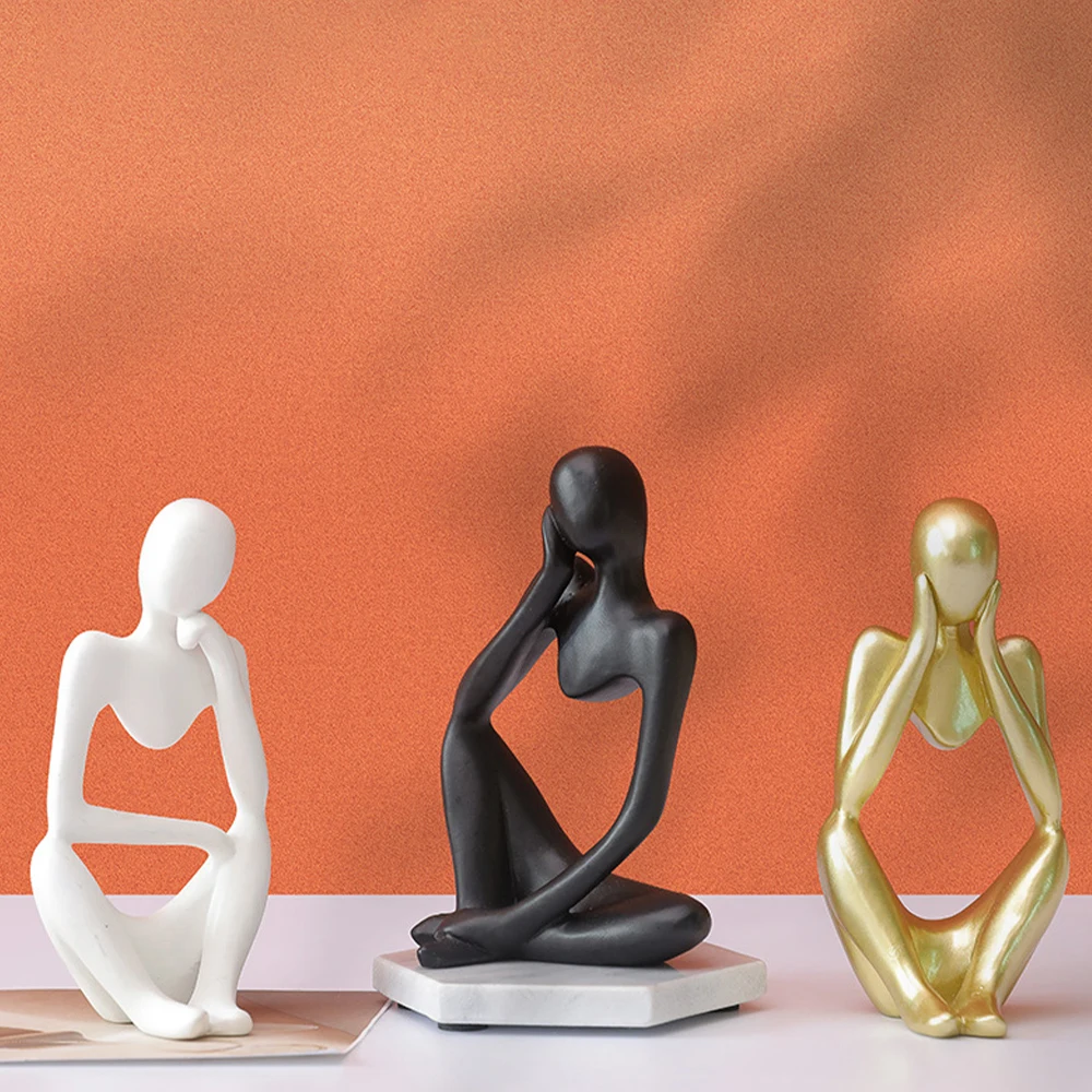 

Thinker Sculpture Creative Figurine Resin Figurine Characters Thinking People Decorative Figures For Home Living Room Decoration