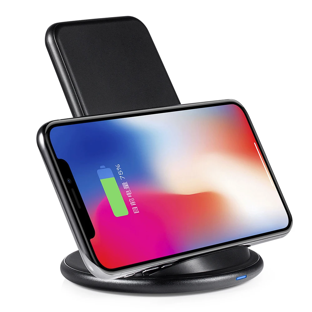 Универсальное QI быстрое зарядное устройство для IPhone Xiaomi samsung Android мобильный телефон Беспроводное индукционное зарядное устройство Подставка зарядная станция