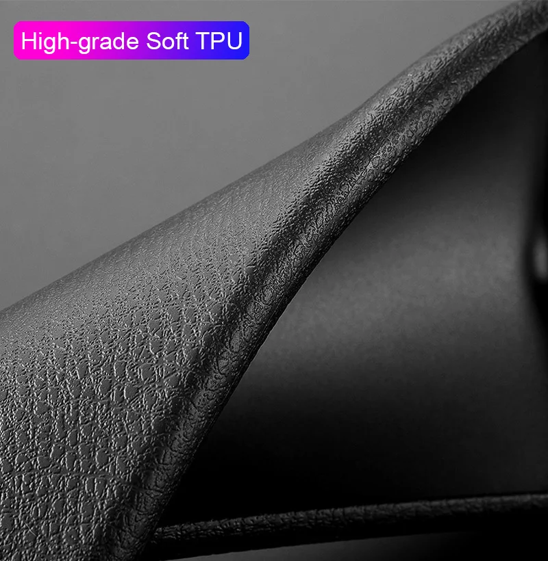 Высококачественный Мягкий защитный чехол из ТПУ со складками для Apple iPhone X XR XS Max 8 7