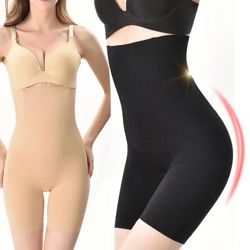 

2019 Women Body Shaper Large Size High Waist Postpartum Belly Pants Body Pants Body Shaping Anti-Light Safety Underwear