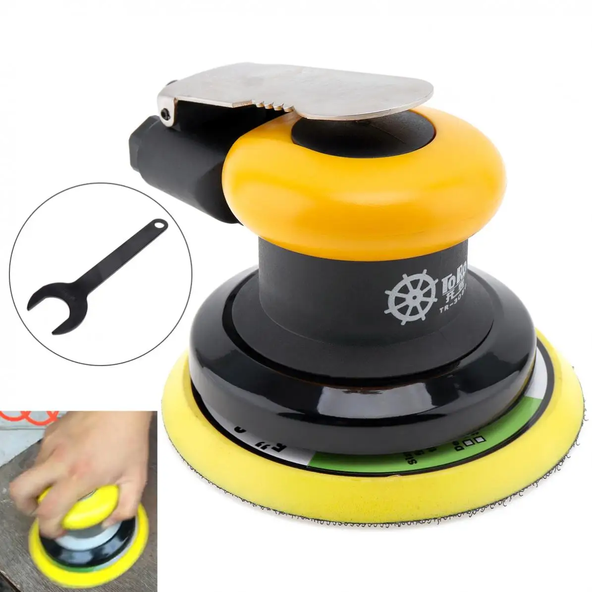 5 дюймов пневматическая шлифовальная машина 12000 об/мин случайная орбитальная