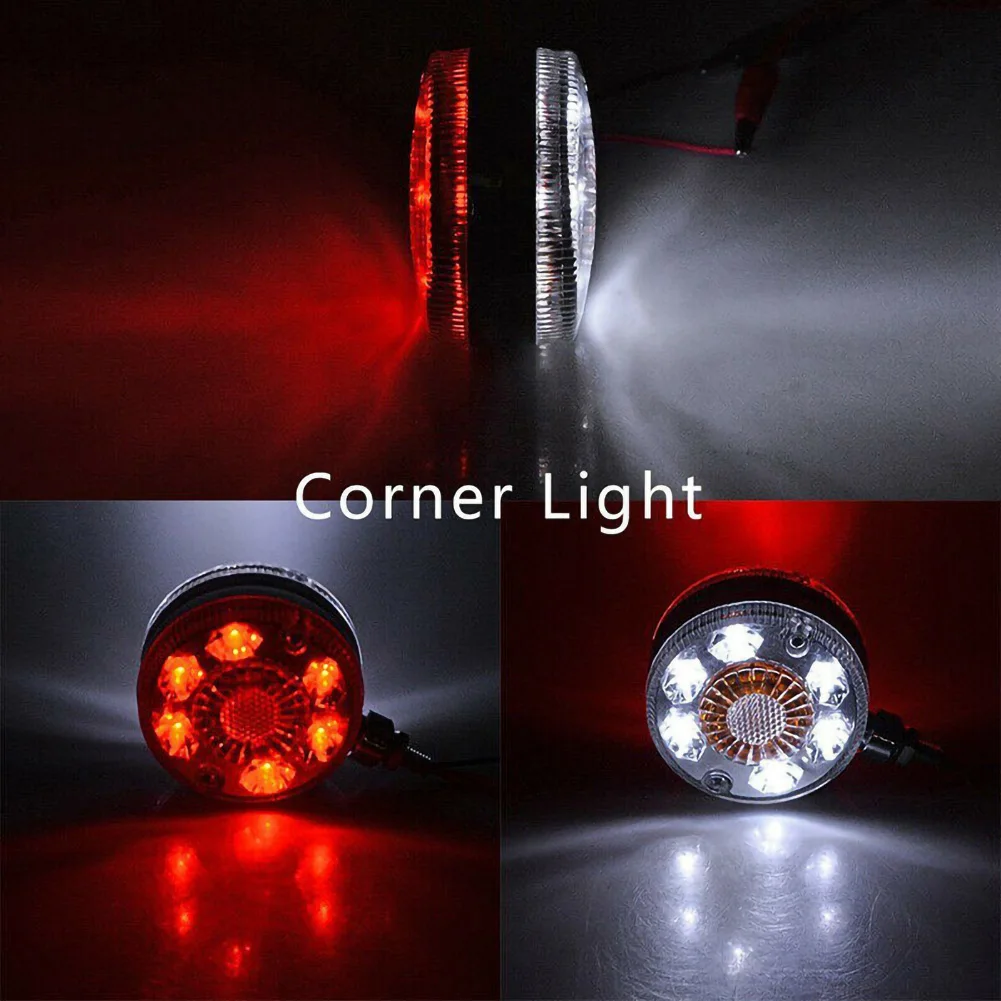 Универсальный светодиодный стоп сигнал поворота для грузовиков 2 шт. 24 В дюйма