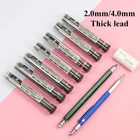 2,04,0 мм механическийавтоматический карандаш для древесного угля, графитовый свинцовыйсменныйсердечник, сменный HB2B4B6B8B10B12B