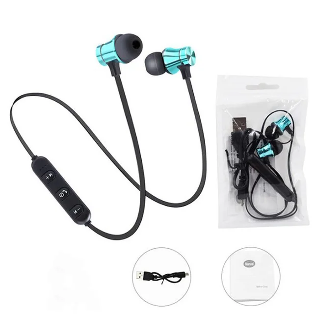OPP bag Наушники в ухо беспроводные Bluetooth наушники с микрофоном наушники гарнитура с шейным ободом спортивные наушники для телефона - Цвет: OPP bag